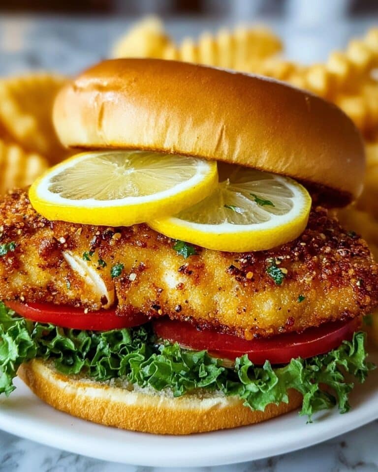 Crispy Lemon Pepper Chicken Sandwich Recipe