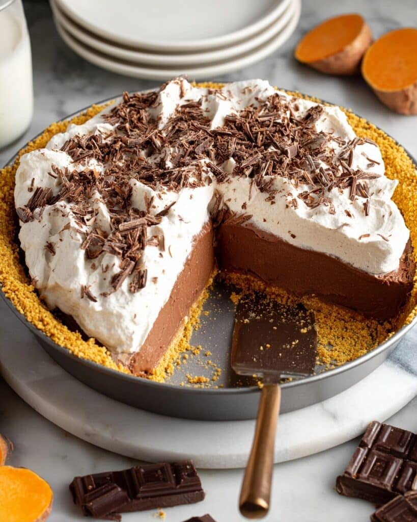 No-Bake Chocolate Sweet Potato Pie Recipe