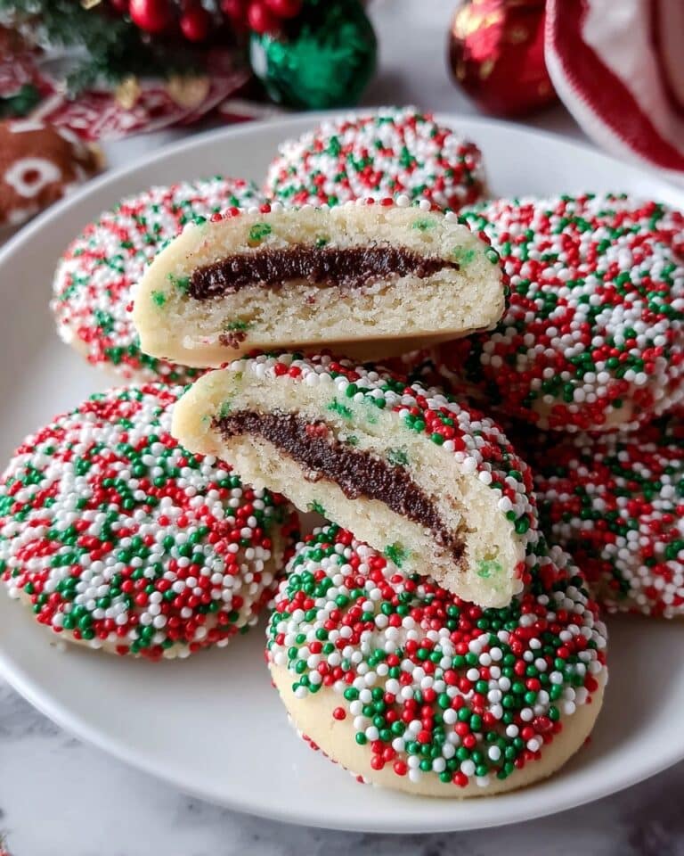 Christmas Sprinkle Sugar Cookies with a Surprise Inside Recipe