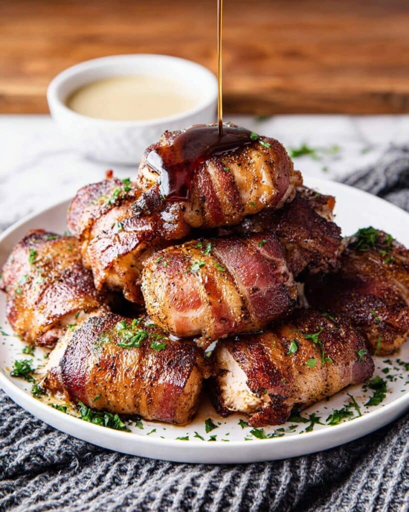 Bacon Wrapped Chicken Tenders with Brown Sugar and Chili Recipe