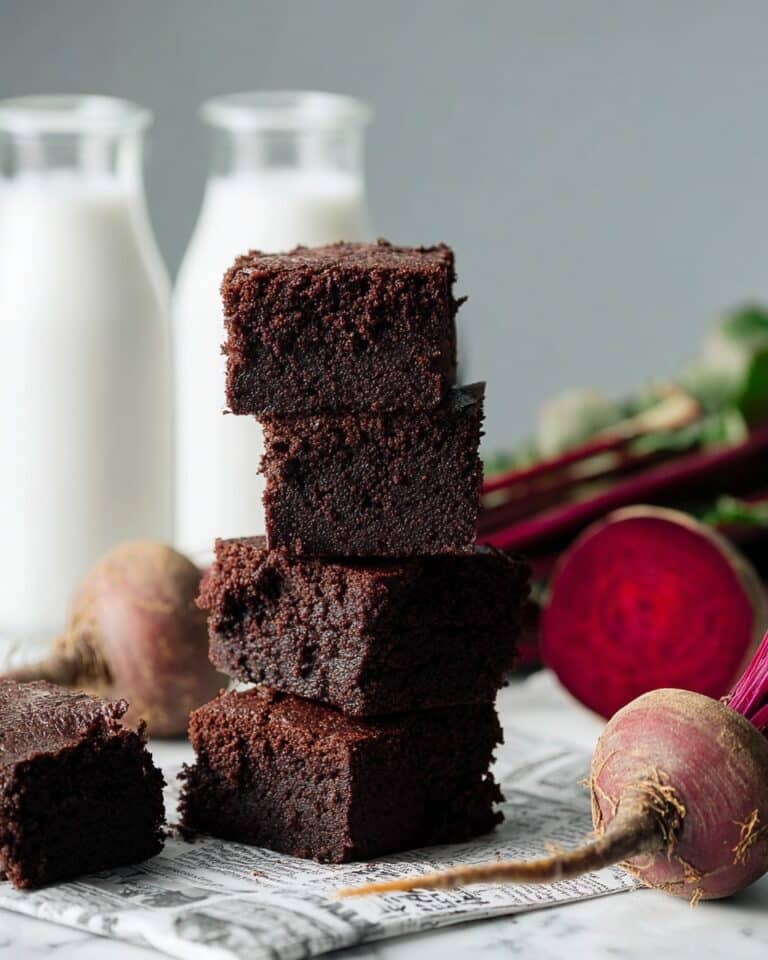Fudgy Gluten-Free Vegan Beetroot Brownies Recipe