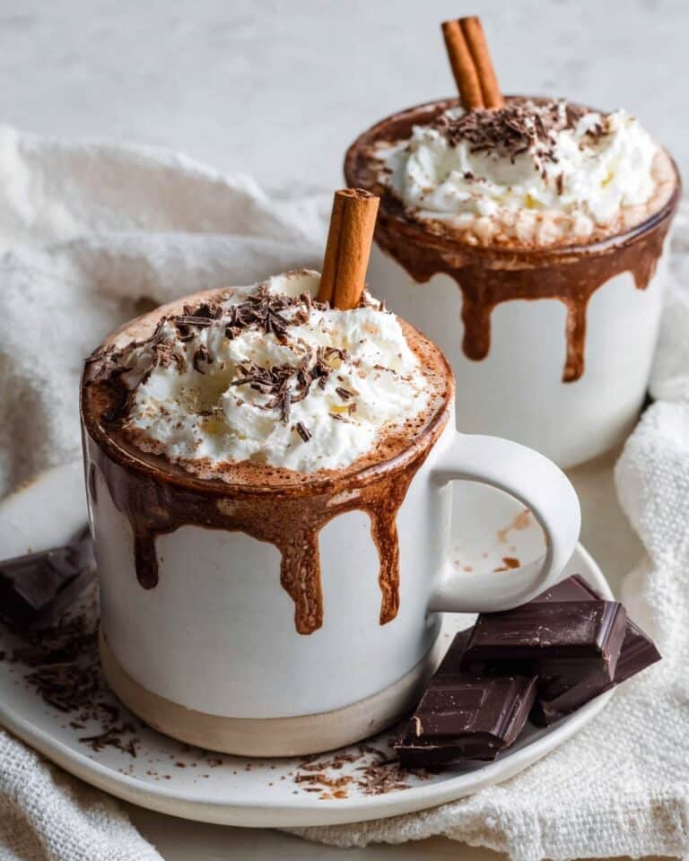 Healthy Vegan Gingerbread Hot Chocolate Recipe