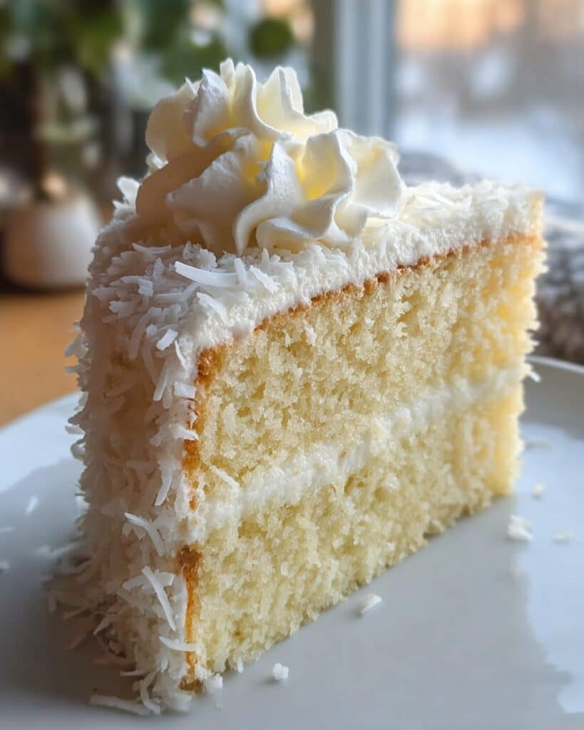 Christmas Coconut Snow Cake Recipe