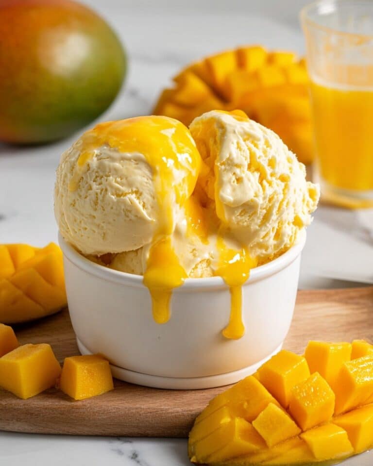 Vegan Mango Ice Cream (No Churn, 3 Ingredients) Recipe