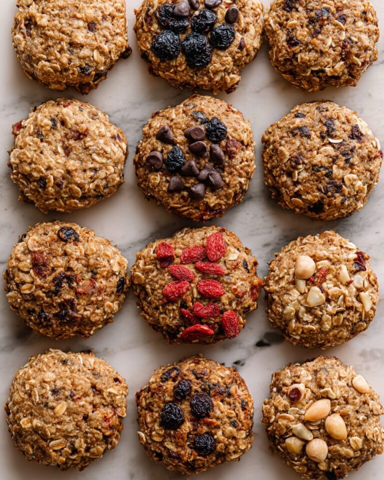 Healthy Breakfast Cookies with Flax, Oats, and Dried Fruit Recipe
