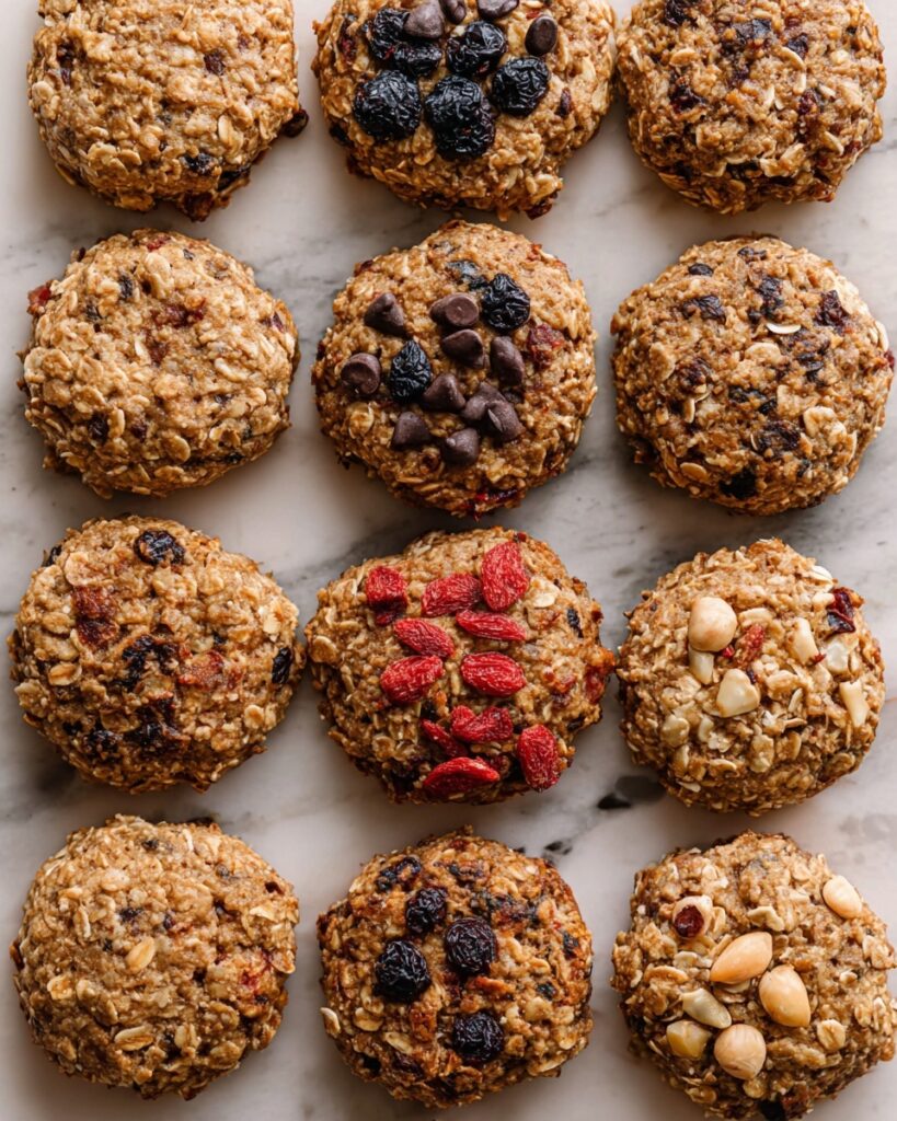Healthy Breakfast Cookies with Flax, Oats, and Dried Fruit Recipe
