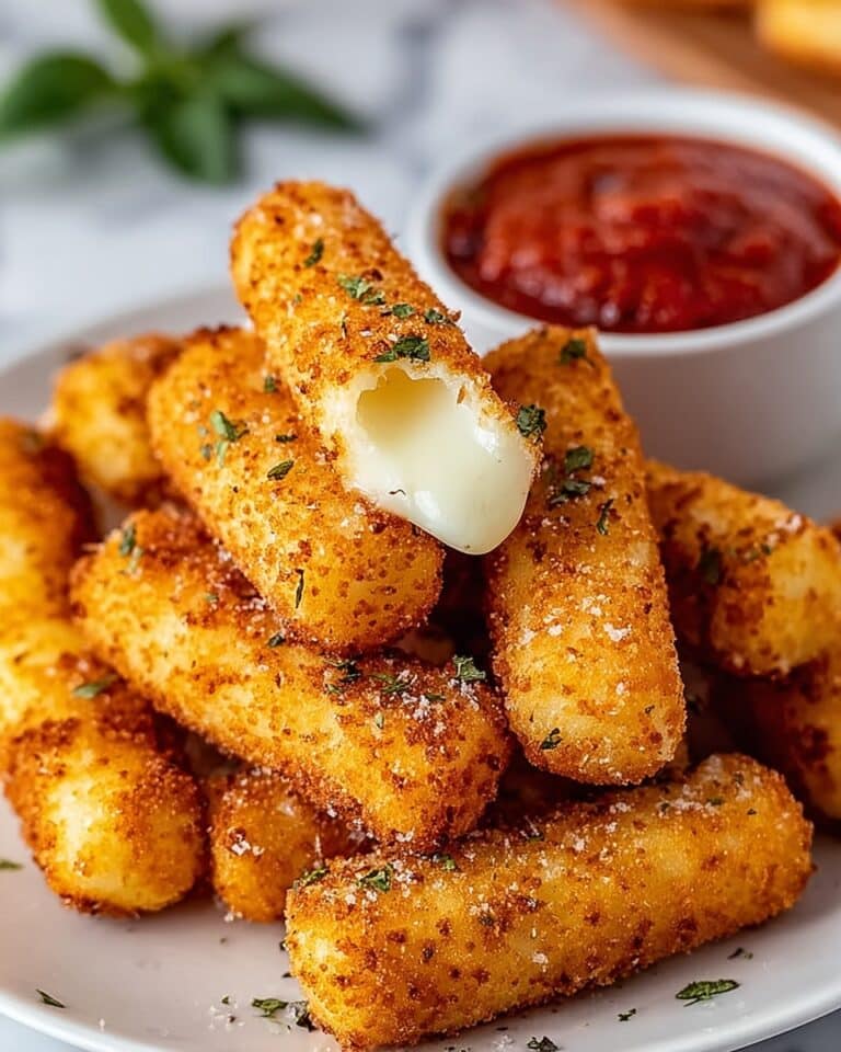 Homemade Crispy Mozzarella Sticks Recipe