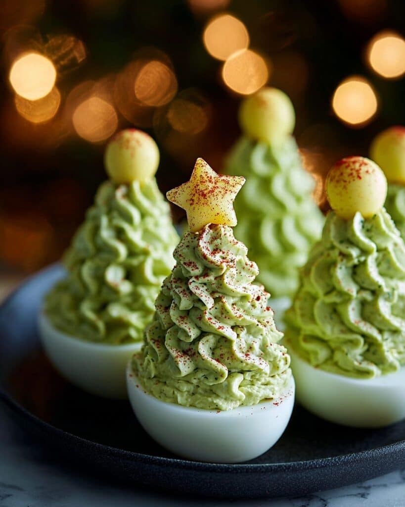 Deviled Egg Christmas Trees Recipe