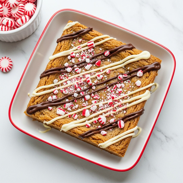 Peppermint Bark Blondies Recipe