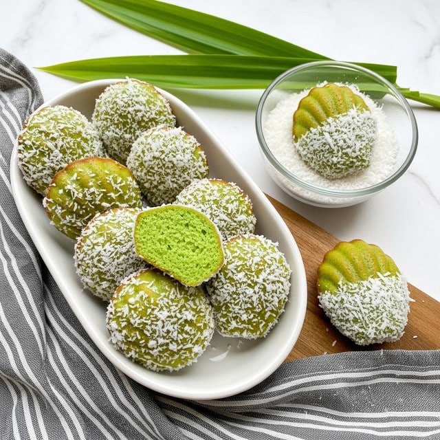 Pandan Coconut Madeleines Recipe