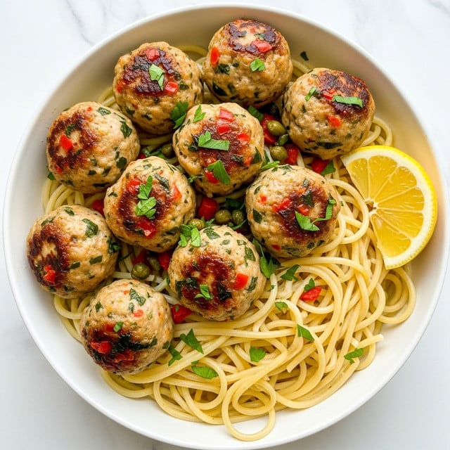 Chicken Piccata Meatballs Recipe