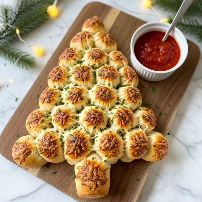Cheesy Christmas Tree Bread Recipe