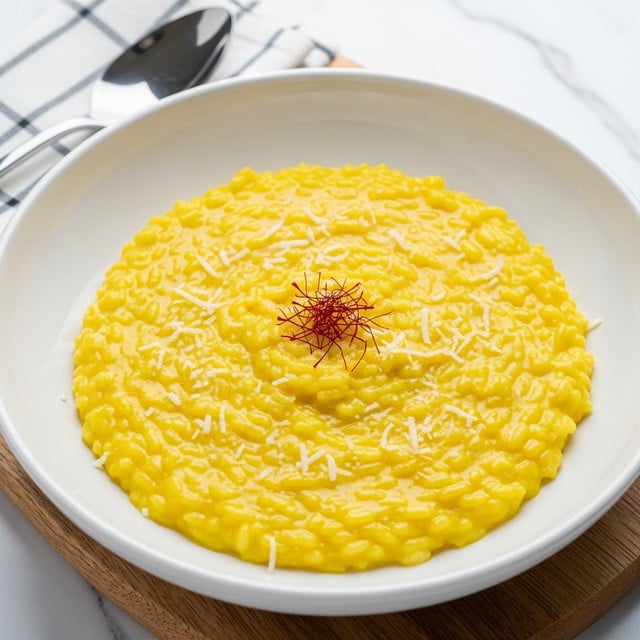 Creamy Saffron Risotto (Risotto alla Milanese) Recipe