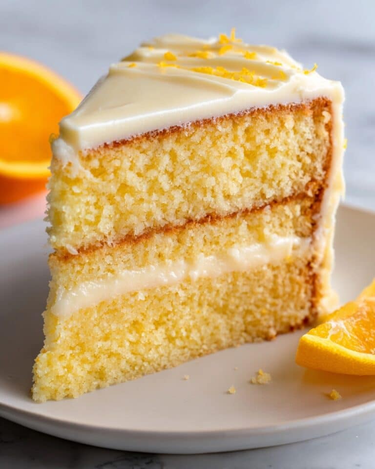 Moist Orange Cake with Orange Cream Cheese Frosting Recipe