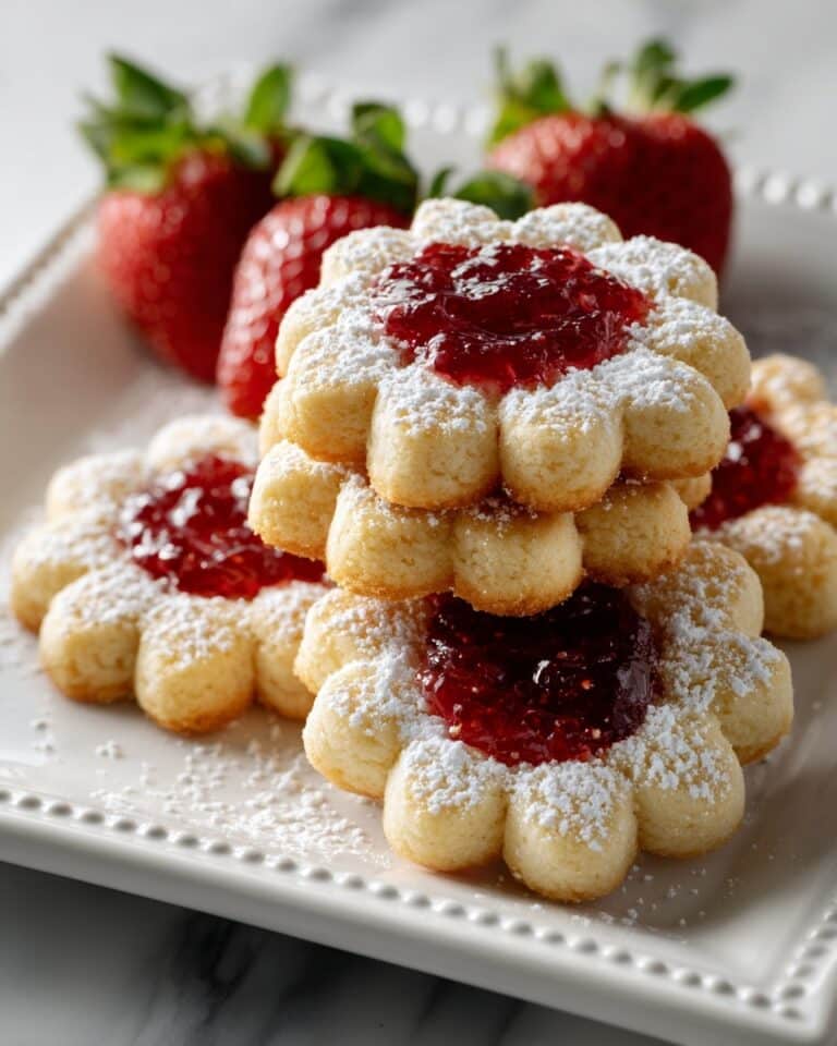 Sweet Shortbread Cookies With Fresh Strawberry Flavor Recipe