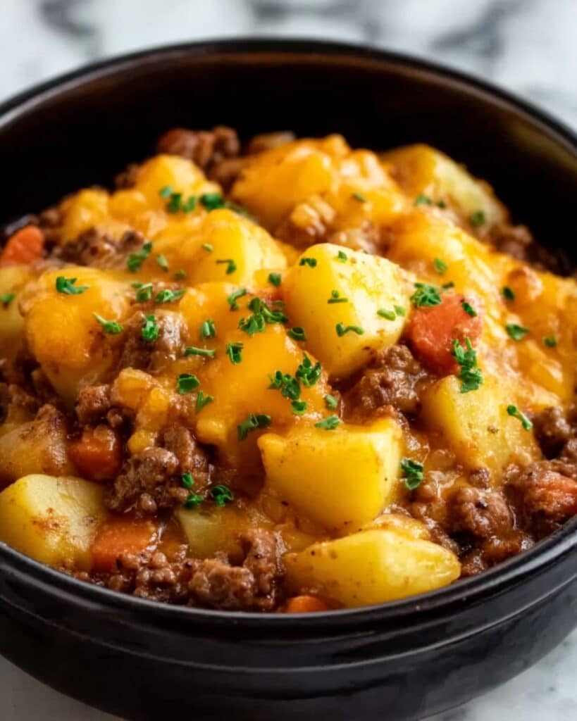 Slow Cooker Cowboy Potato Casserole Recipe