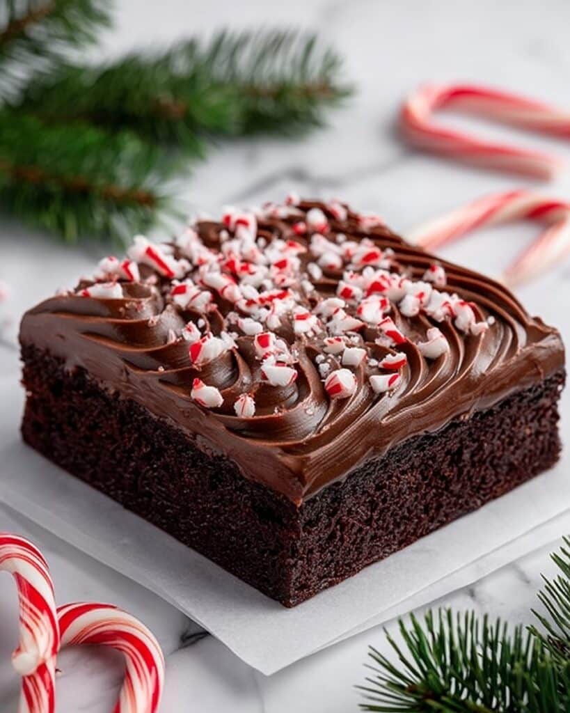 One Bowl Peppermint Brownies Recipe