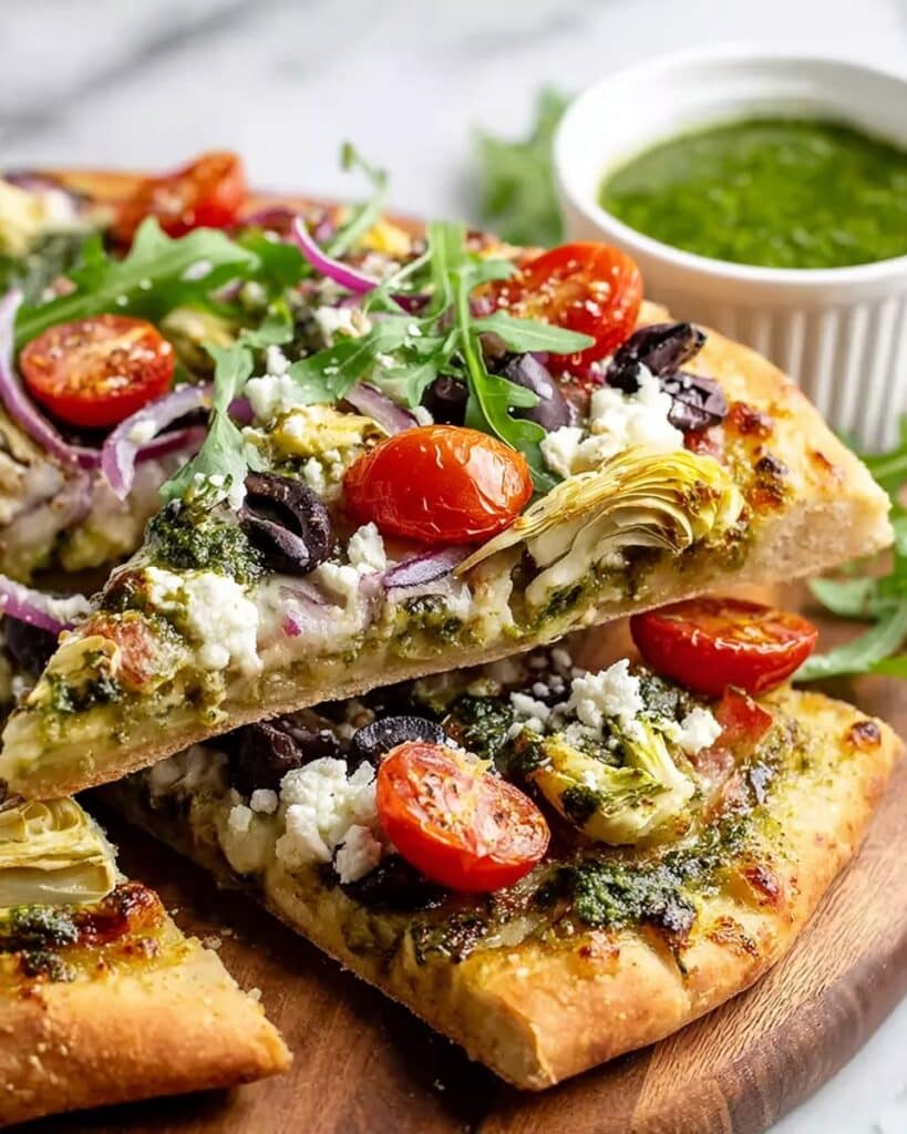 Best Mediterranean Flatbread Pizza Recipe