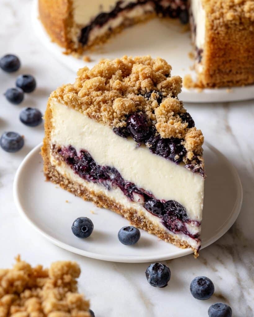 Blueberry Crumble Cheesecake Recipe