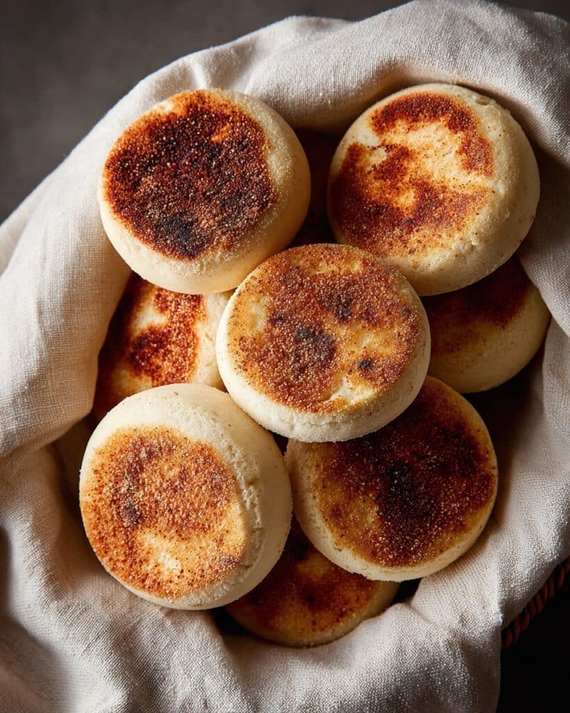 Homemade Sourdough English Muffins Recipe