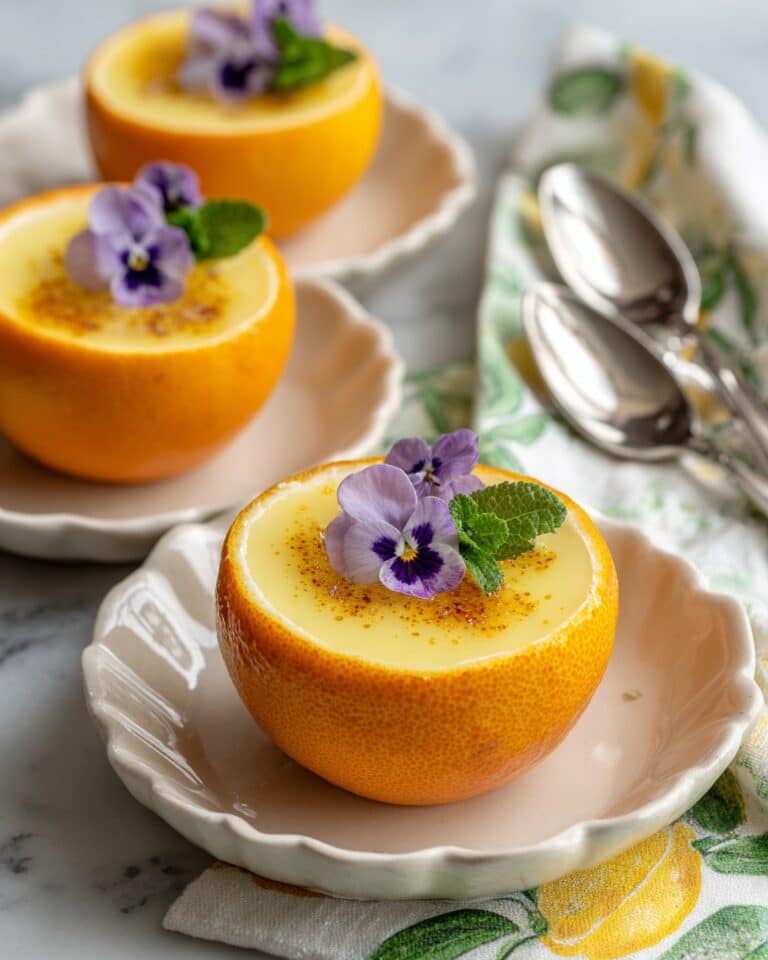 Creamy Orange Posset with Brûlée Topping Recipe