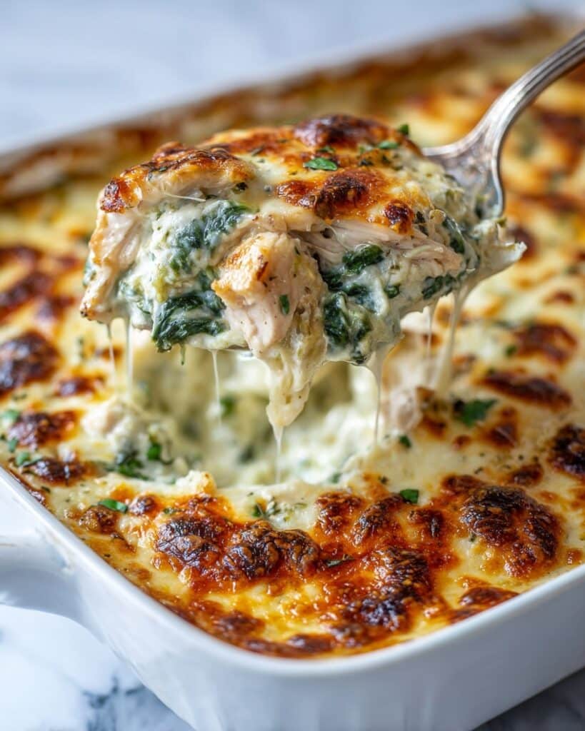 Creamy Chicken and Spinach Casserole Recipe