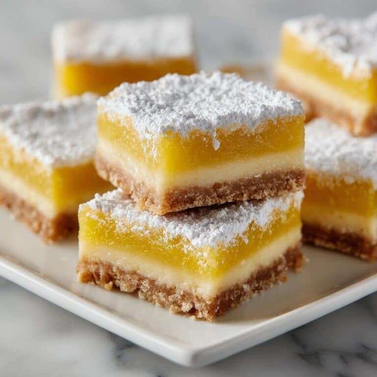 Classic Lemon Bars with Powdered Sugar Recipe