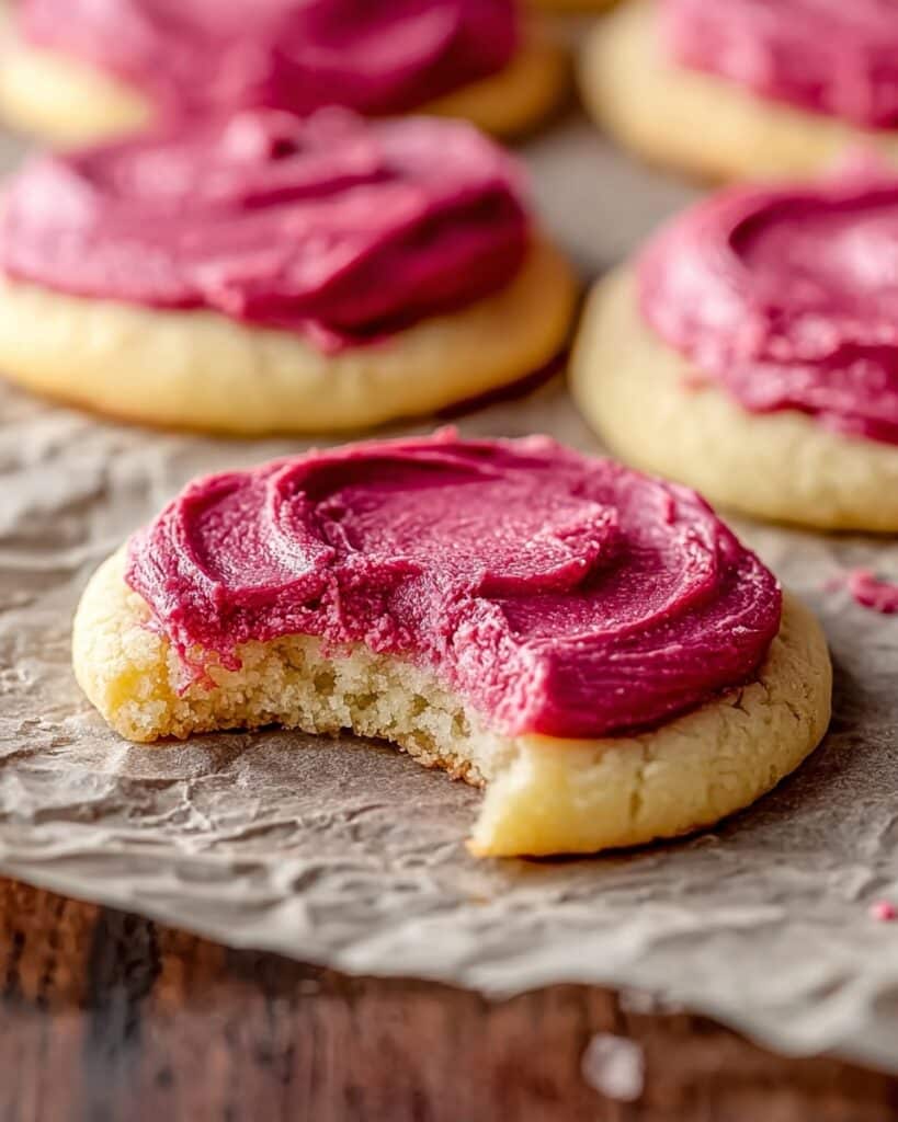 Lemon Cookies with Raspberry Frosting Recipe