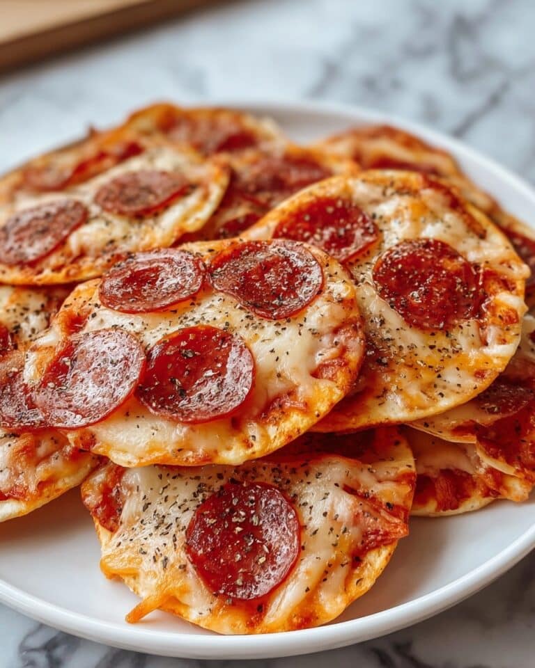 2-Ingredient Mozzarella and Mini Pepperoni Pizza Chips Recipe