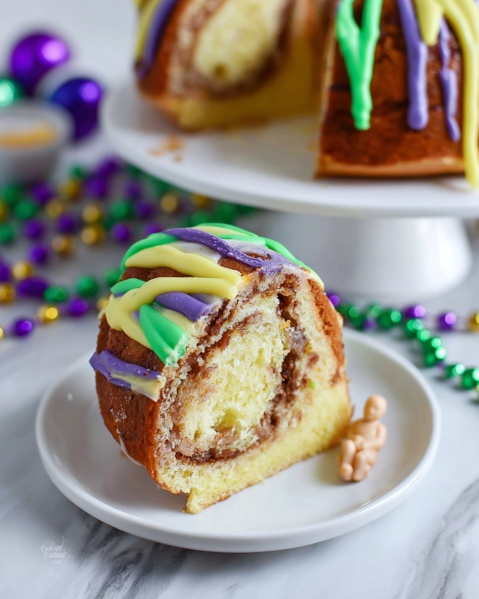 Easy Cinnamon Roll King Cake for Mardi Gras Recipe