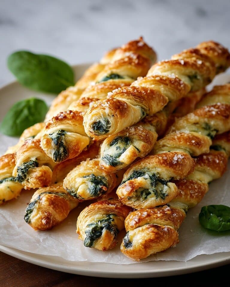 Parmesan and Spinach Cheese Twists Recipe