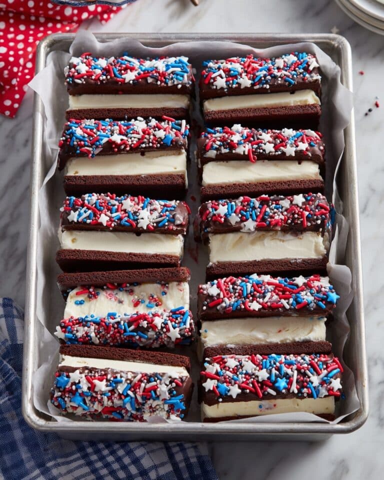 Patriotic Mini Ice Cream Sandwiches Recipe