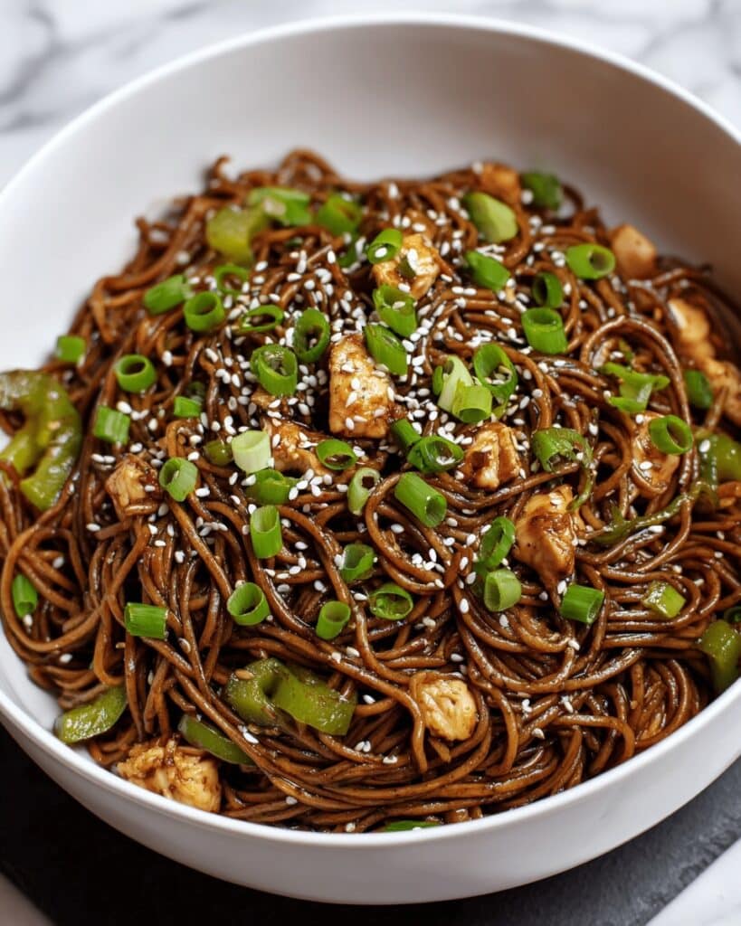 Garlic Sesame Soba Noodles Recipe