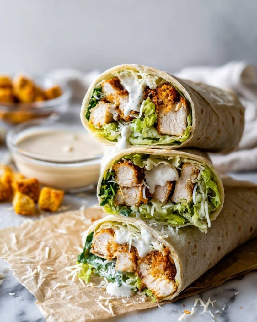 Chicken Caesar Wraps Recipe