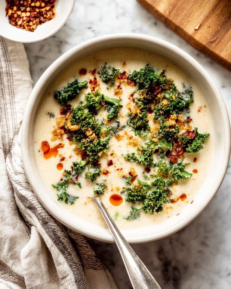 Creamy Cauliflower Sausage Kale Soup Recipe
