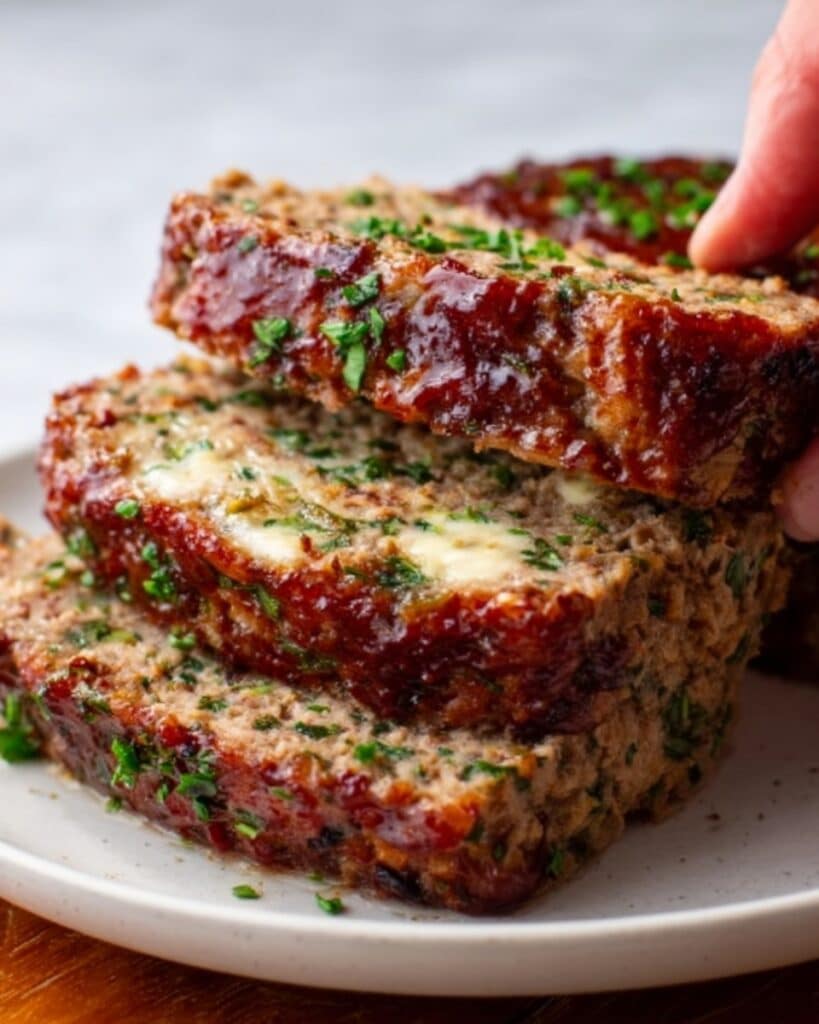 Melt-in-Your-Mouth Garlic Parmesan Chicken Meatloaf Recipe