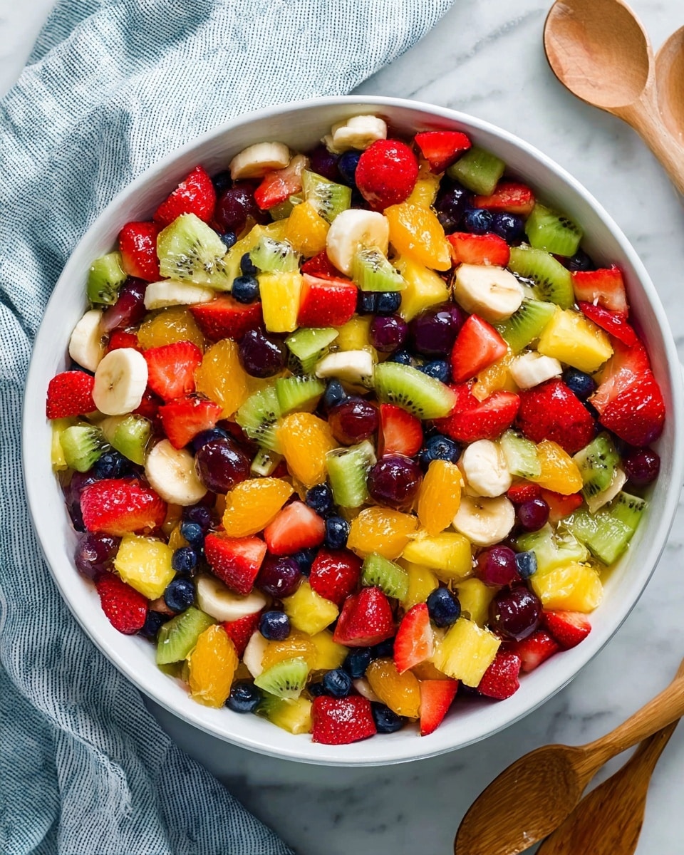 Honey Lime Rainbow Fruit Salad Recipe