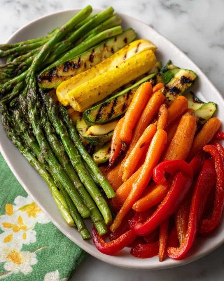 Grilled Vegetables with Balsamic Dijon Honey Marinade Recipe