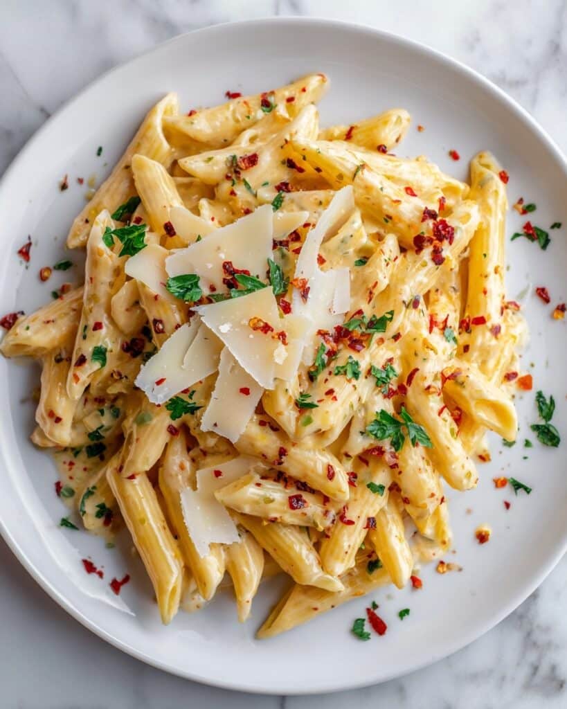 One Pot Creamy Garlic Pasta Recipe