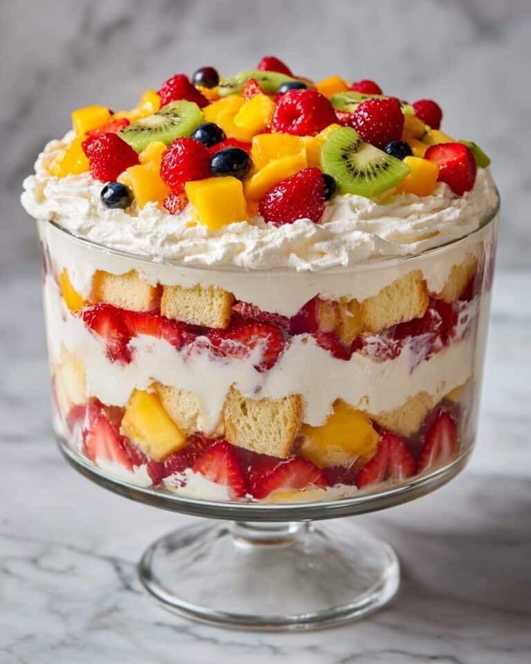 No Bake Cheesecake Fruit Salad Recipe