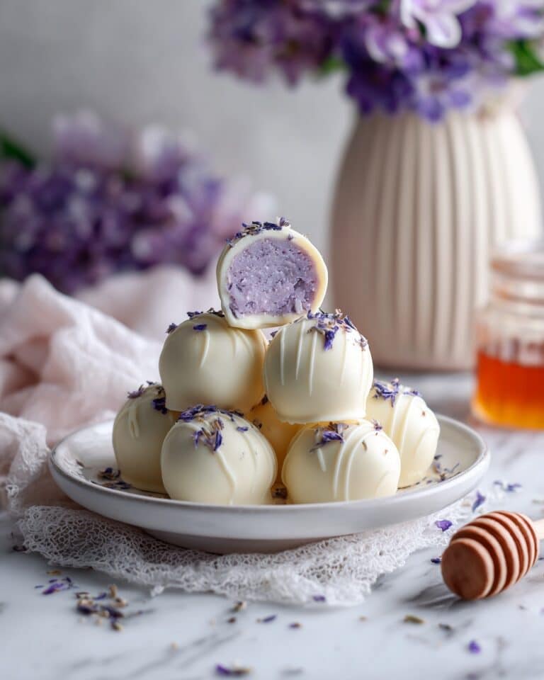 Honey Lavender White Chocolate Truffles Recipe