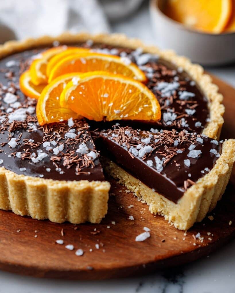 Dark Chocolate Orange Tart Recipe