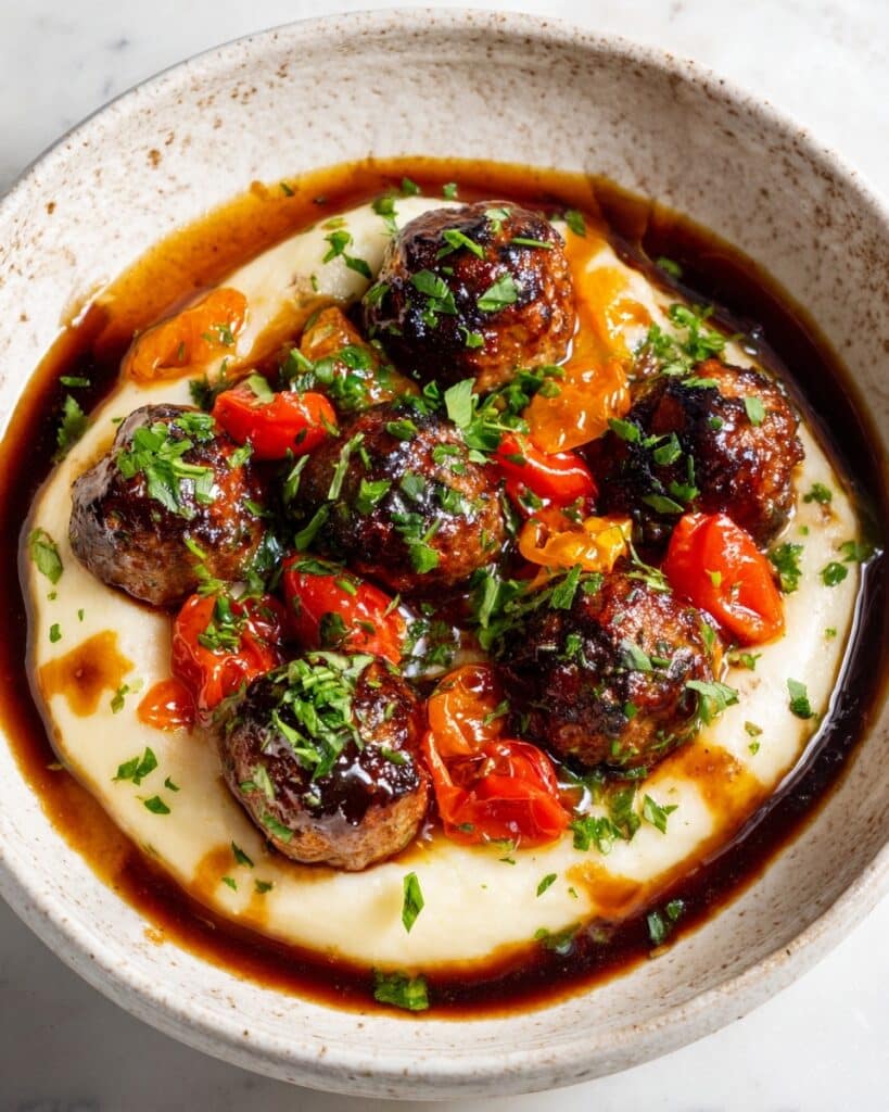 Juicy Homestyle Beef Meatball Dinner Recipe