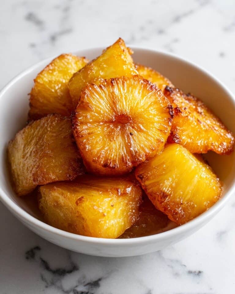 Air Fryer Pineapple Chunks with Cinnamon-Honey Glaze Recipe