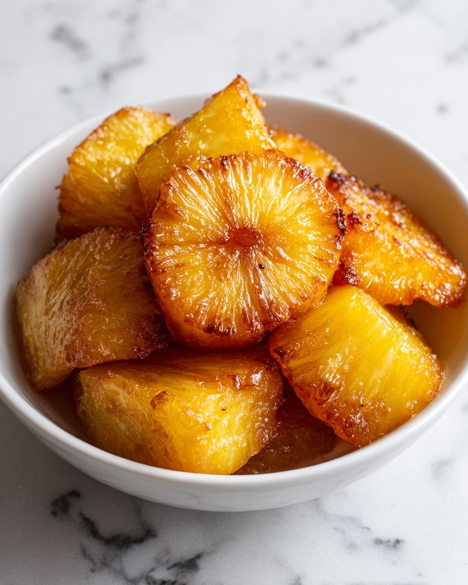 Air Fryer Pineapple Chunks with Cinnamon-Honey Glaze Recipe