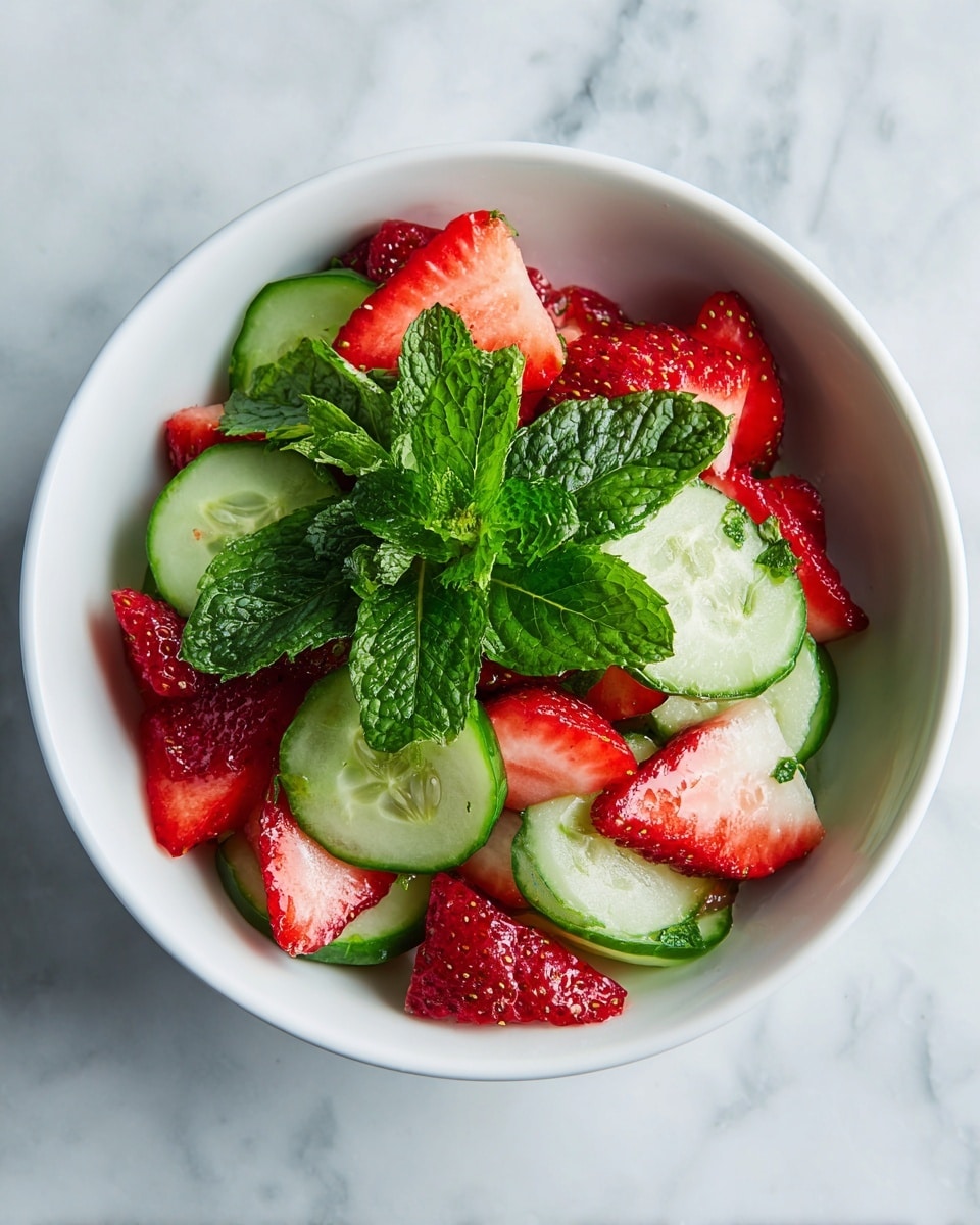 Cucumber Strawberry Salad Recipe