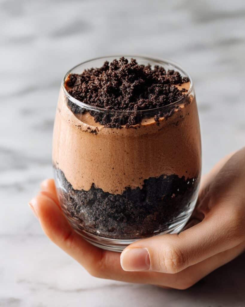 Single-Serve Chocolate Protein Dirt Cup Recipe
