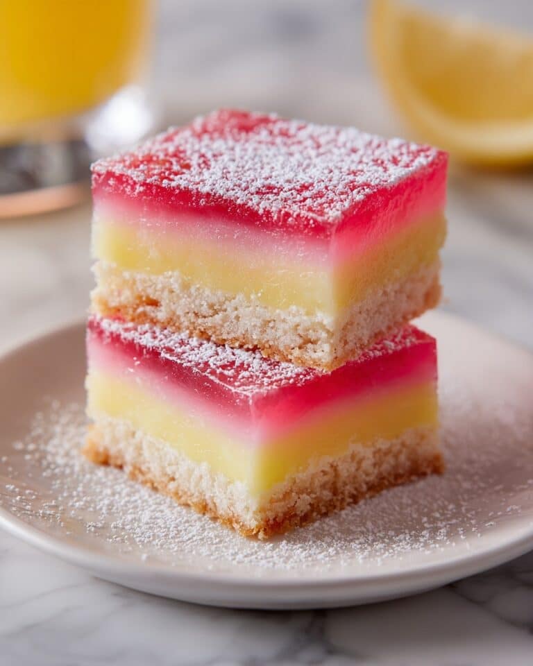 Hibiscus Lemon Bars: Refreshing Treat with a Floral Twist Recipe