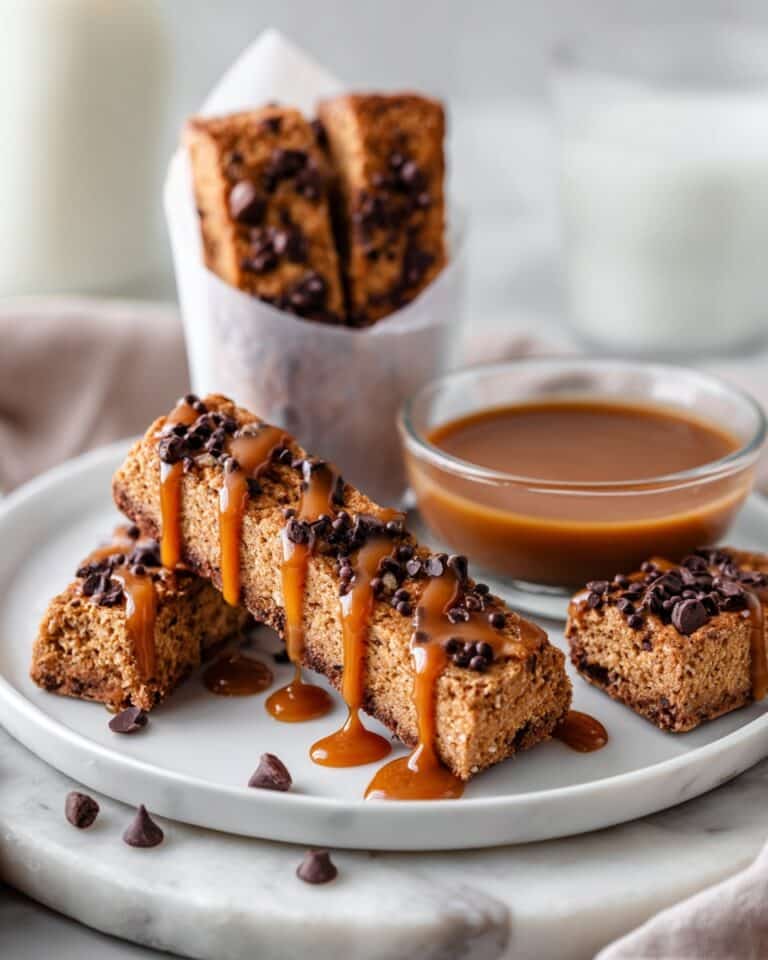Chocolate Chip Caramel French Toast Sticks Recipe