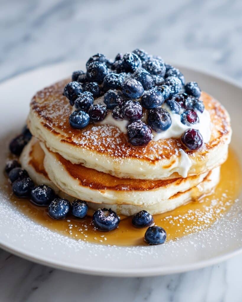 Blueberry Kodiak Cottage Cheese Pancakes Recipe
